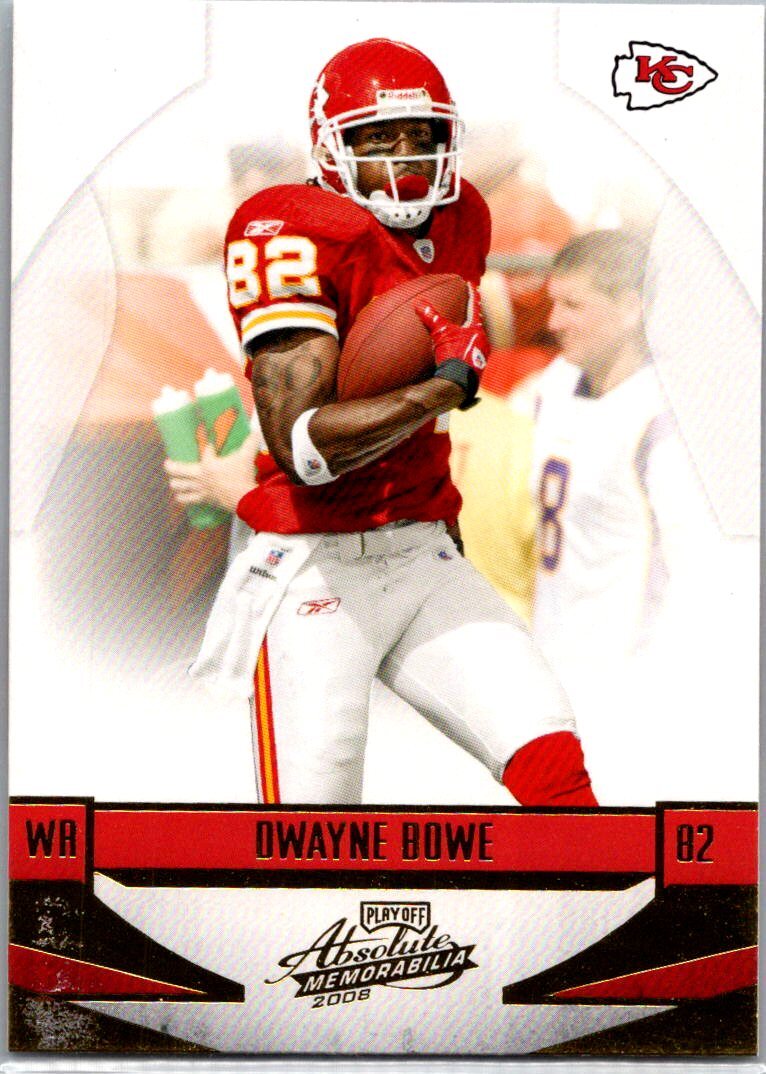 2008 Dwayne Bowe Playoff Absolute#78 Kansas City Chiefs Retail 08-PA-FBC#3