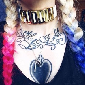 Harley Quinn Choker Suicide Squad Inspired Neck Collar Puddin Cosplay Necklace