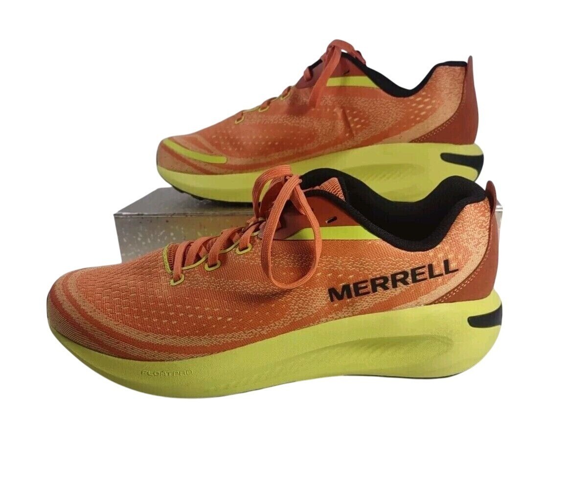 Scarpe da ginnastica sportive nuove senza scatola Merrell Morphlite arancione trail running uomo 12M