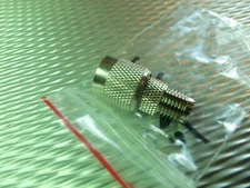 (1) TNC Male To Mini UHF Female RF Connector Antenna Coaxial Adapter