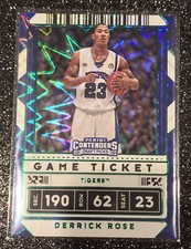 2020 PANINI CONTENDERS DRAFT PICKS DERRICK ROSE GAME TICKET GREEN EXPLOSION 