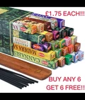 Hem Incense Stick Genuine Joss Insence Sticks Hex Mix & Match Scents 20 Sticks