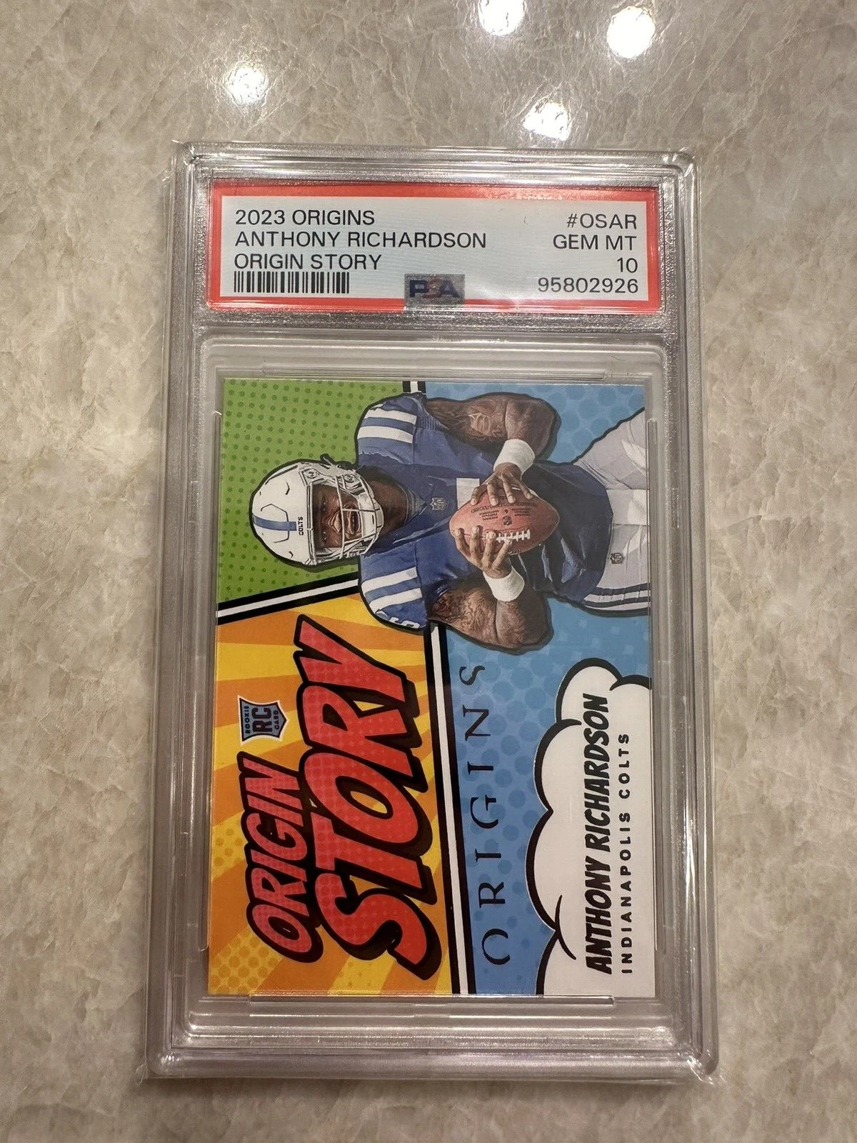 Anthony Richardson Panini Origins Origin Story #OSAR Base