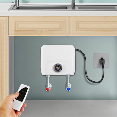 LED Display Instant Hot Water Heater Electric Water Heater Wall Mounted 3000W