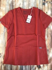 FIGS NWT Clay Casma Three Pocket Scrub Top Size Extra Small XS