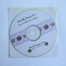 Chantilly Florals CD1 Fee J Designs CD-ROM (Card Making Craft Paper Artwork)