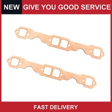 Pack Of 2 For Chevy 327 305 350 Engine Exhaust Manifold Gasket Square Port