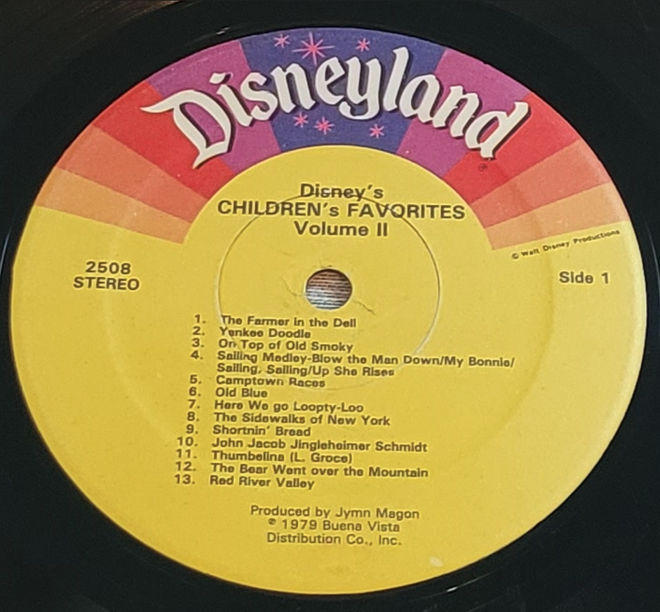 P6002】WALT DisNEY RECORDS children's fa P6002】WALT DisNEY
