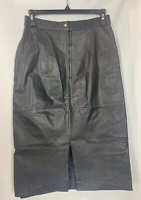Vintage ZYP Kode 7/8 Juniors 80's 90's Sheen Black Leather Vintage ZYP Kode 7/8 Juniors 80's 90's Sheen Black Leather