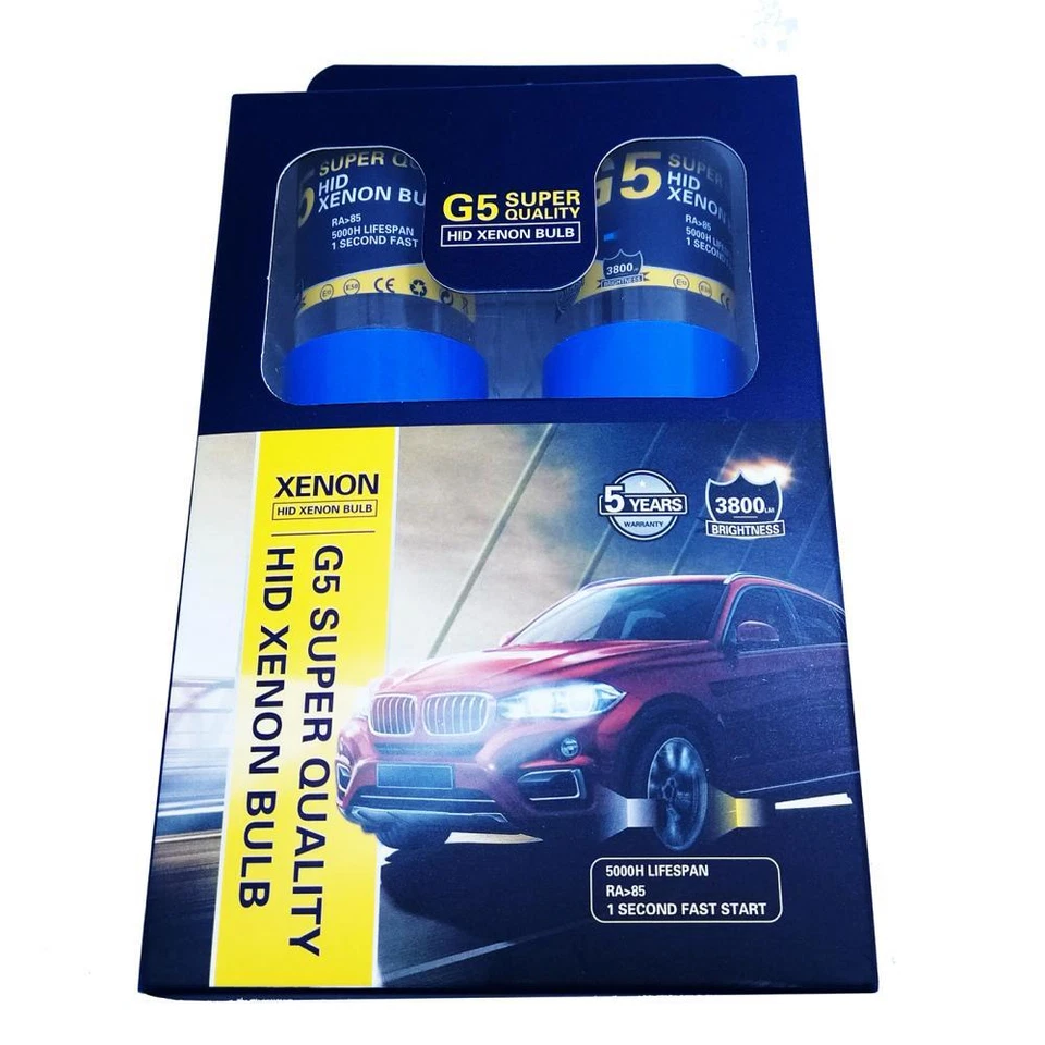 G5 Premium HID Xenon bulb Set 35W H1 H3 H4 H7 H7R H8 H11 9005 9006 9012 (hir2) - Image 2 of 4