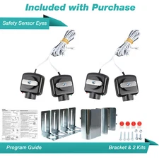 2 Linear Safety Beam Sensors Kit For HAE00002 Garage Door Openers LSO50, LDO33