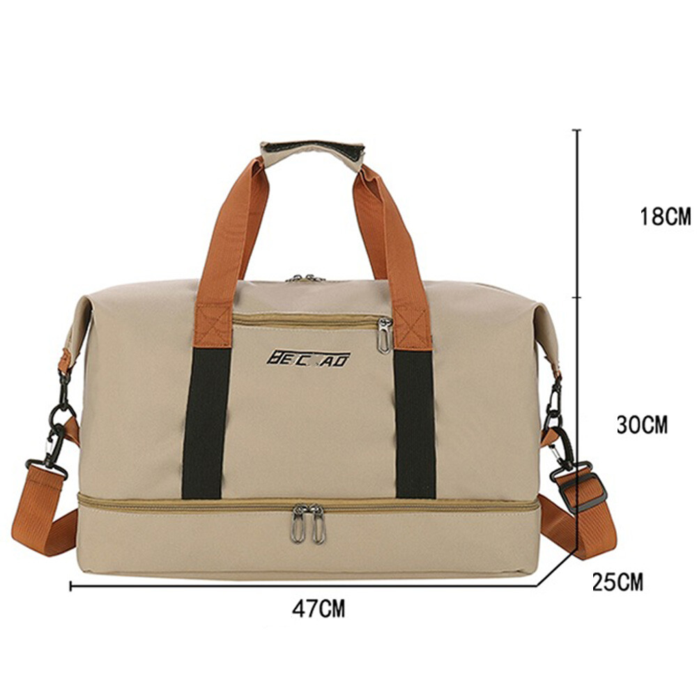 Large Gym Duffel Gym Sports Bag Waterproof Luggage Travel with Shoe