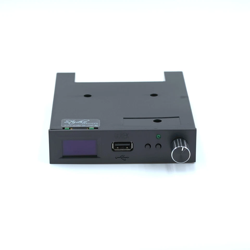 Gotek FlashFloppy LARGE OLED Rotary Encoder AMIGA ATARI AKAI EMU ROLAND Schwarz