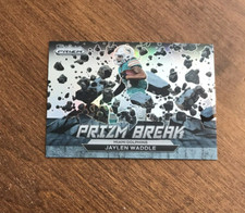 Jaylen Waddle 2022 Prizm Break Silver PB-3 Miami Dolphins Alabama Crimson Tide