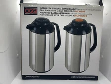OGGI Set Of THERMAL VACUUM CARAFES reg/decaf - New Opened Box