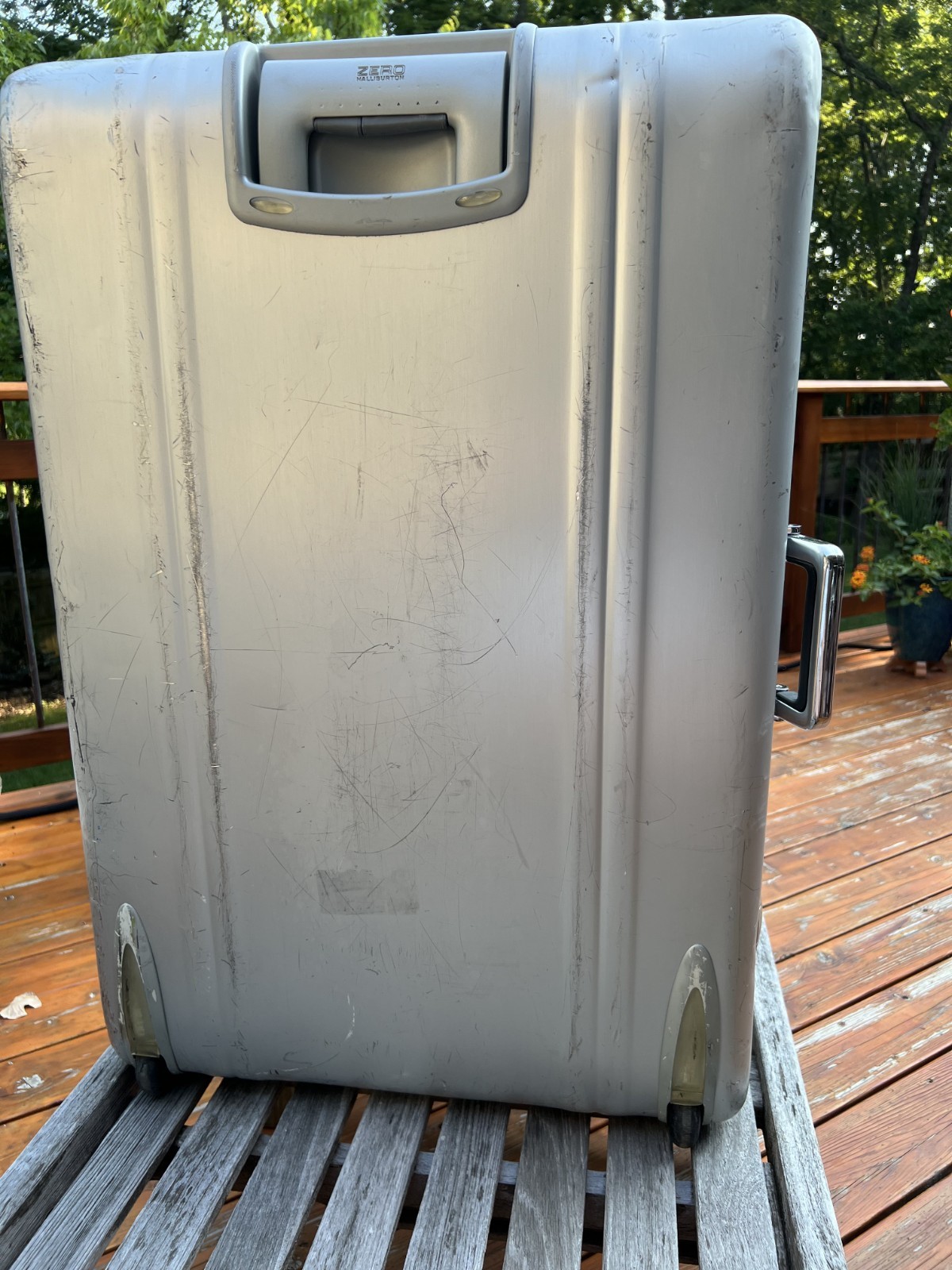 Vintage Zero Haliburton PULLMAN  Aluminum Rolling Suitcase H