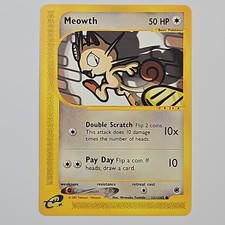 Pokemon TCG Meowth 121/165 Expedition Base Set 2002 Common Regular English 50HP on eBay
