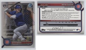 2022 Bowman Chrome Refractor /499 Seiya Suzuki #69 Rookie RC