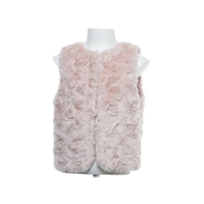 H&M, Outdoor Weste, Mädchen, Größe: 128, Pink, Polyester, Plüsch #CHS