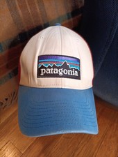 Patagonia Trucker Youth Adjustable Snapback Red Blue White Logo