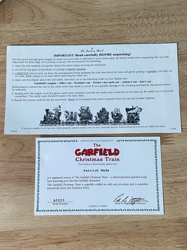 Garfield Weihnachtszug Danbury neuwertig 6 Stück Stellwerkswagen selten komplett - Bild 16 von 23