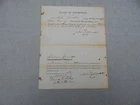 1862 US CIVIL WAR NY "CLAIM OF EXEMPTION" FROM MILITARY SERVICE DOCUMENT