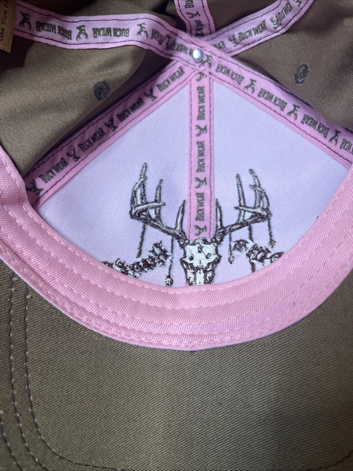 Gorra ajustable Buck Wear Xtreme Hunter rosa camuflaje Foto 3 de 4