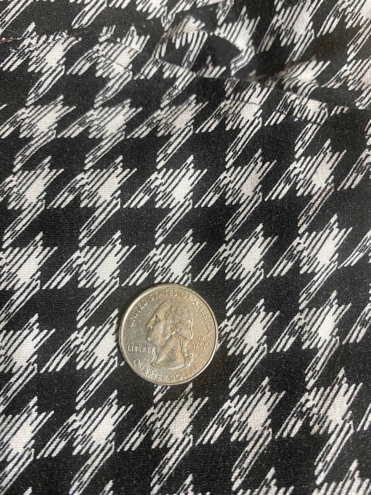 CATO Black White Houndstooth Pattern Leggings Pan… - image 6