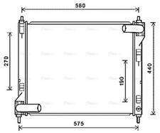 AVA Coolant Radiator DN2354 for NISSAN PULSAR (2015) 1.6 DIG-T etc