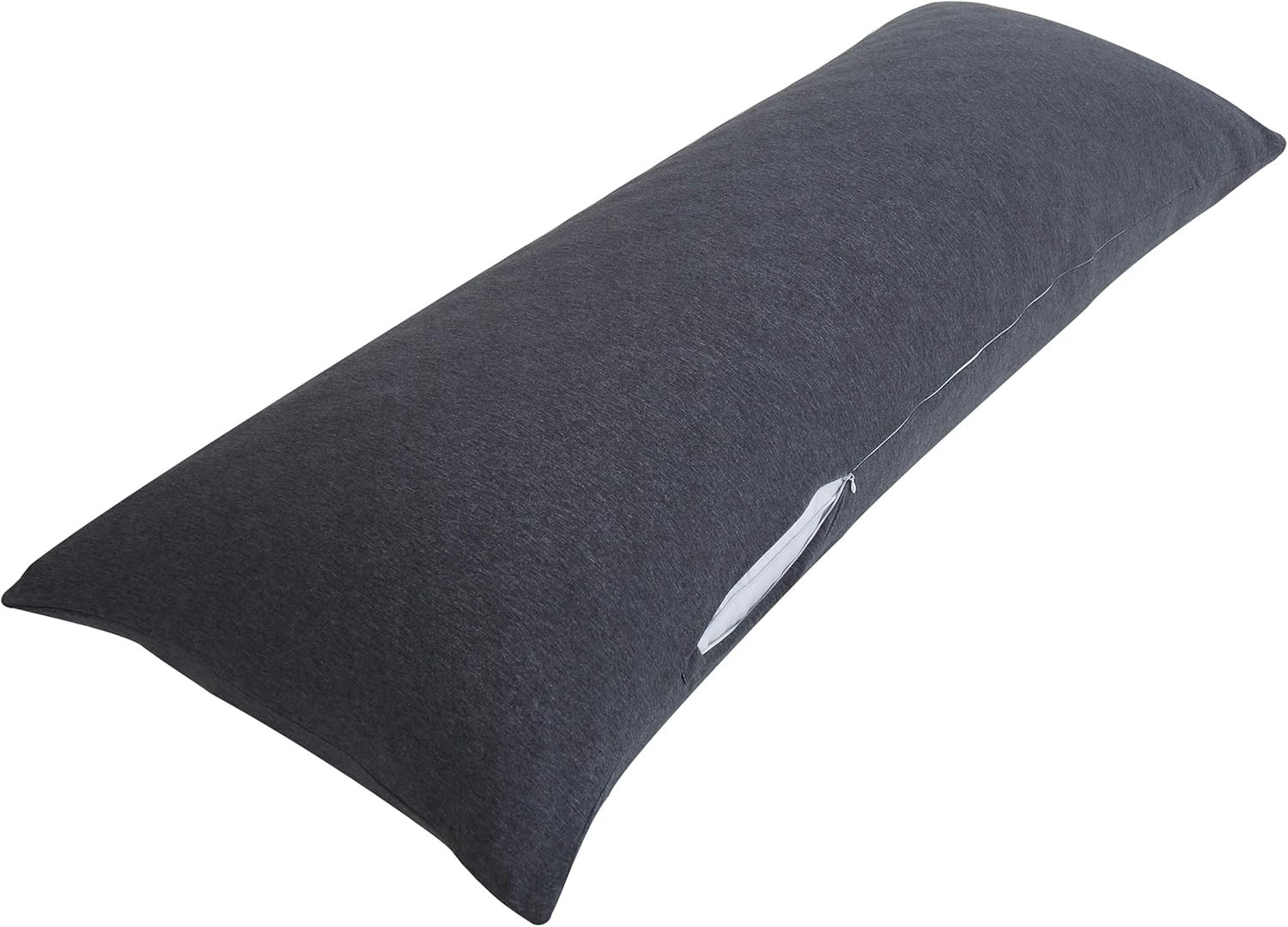 Oubonun 100% Jersey Cotton Body Pillow Cover 21"X54", Dark Grey 