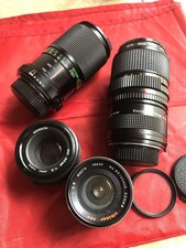 Minolta MD 50mm F2 Lens,35-70mm,28mm And 70-150mm Lenses
