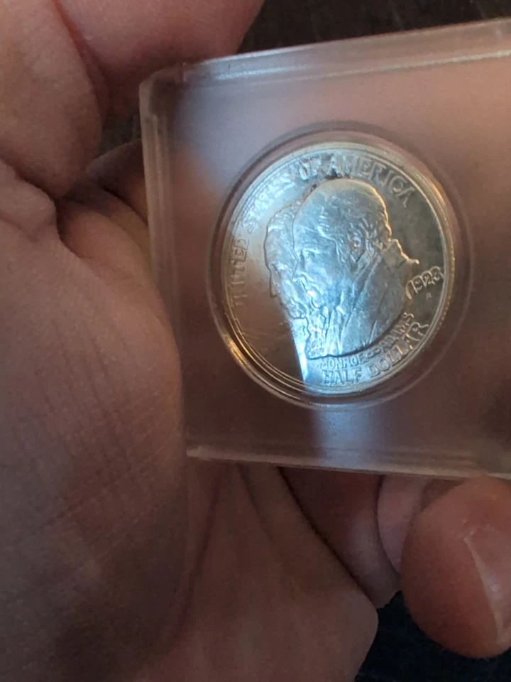 1923-S Monroe Doctrine Commemorative Half Dollar - Monroe Adams 1823 Centennial - Image 3 of 4