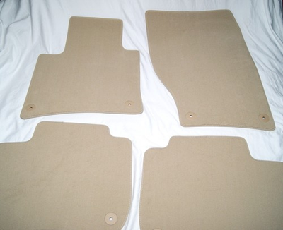 #ad VW Porsche Cayenne 4 Beige Floor Mats VW AG DE SFG 3C0864523 PA66 GF30 genuine $74.99