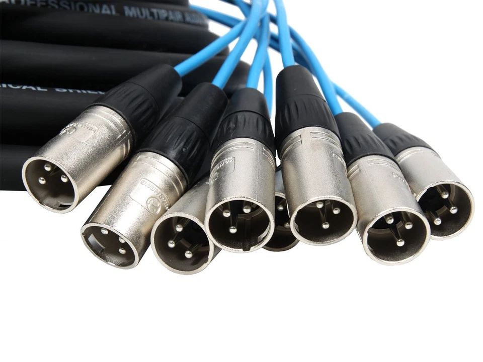 8 Channel 50 ft Shielded XLR Cable 24 AWG Low Oxygen Copper Elite Core - Image 3 of 4