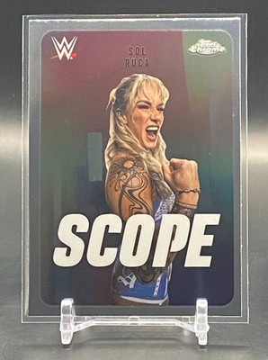 2026 Topps Chrome WWE Sol Ruca Scope #SCO-17 Base NXT Wrestling Monday Night Raw