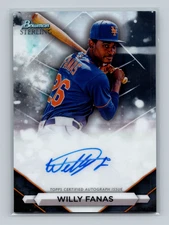 2023 Bowman Sterling Prospect Auto Willy Fanas #PA-WF New York Mets