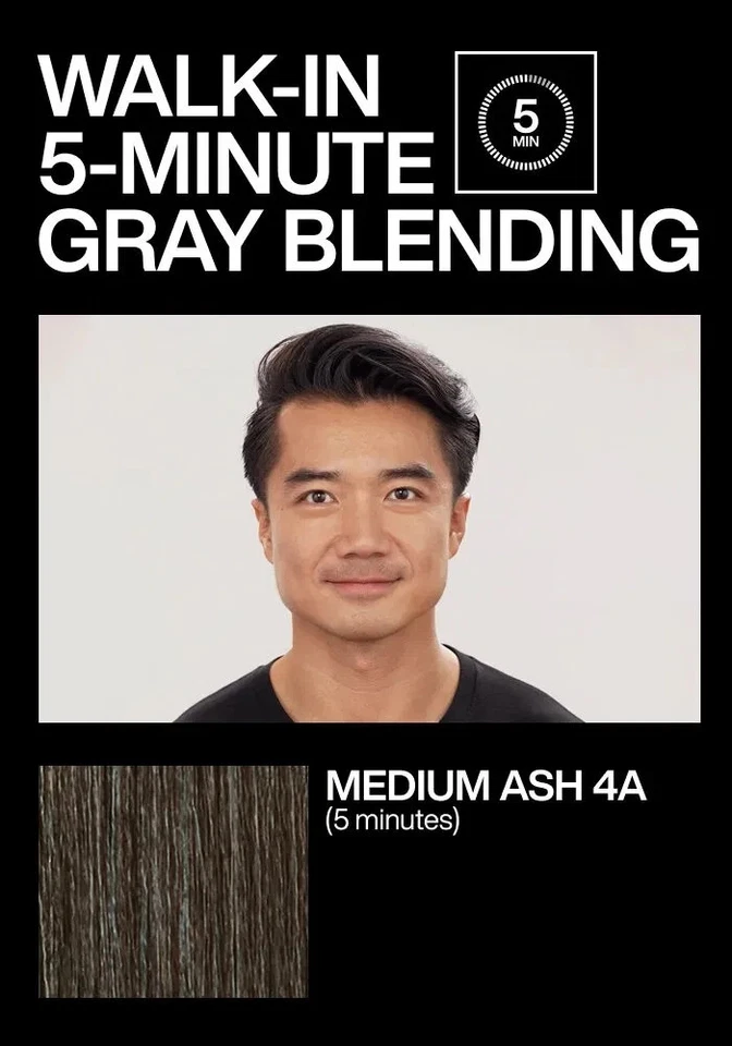 REDKEN BREWS PARA HOMBRE 5 Minutos Color Camuflaje Para Cabello Gris. Aspecto natural (elige) Foto 4 de 4