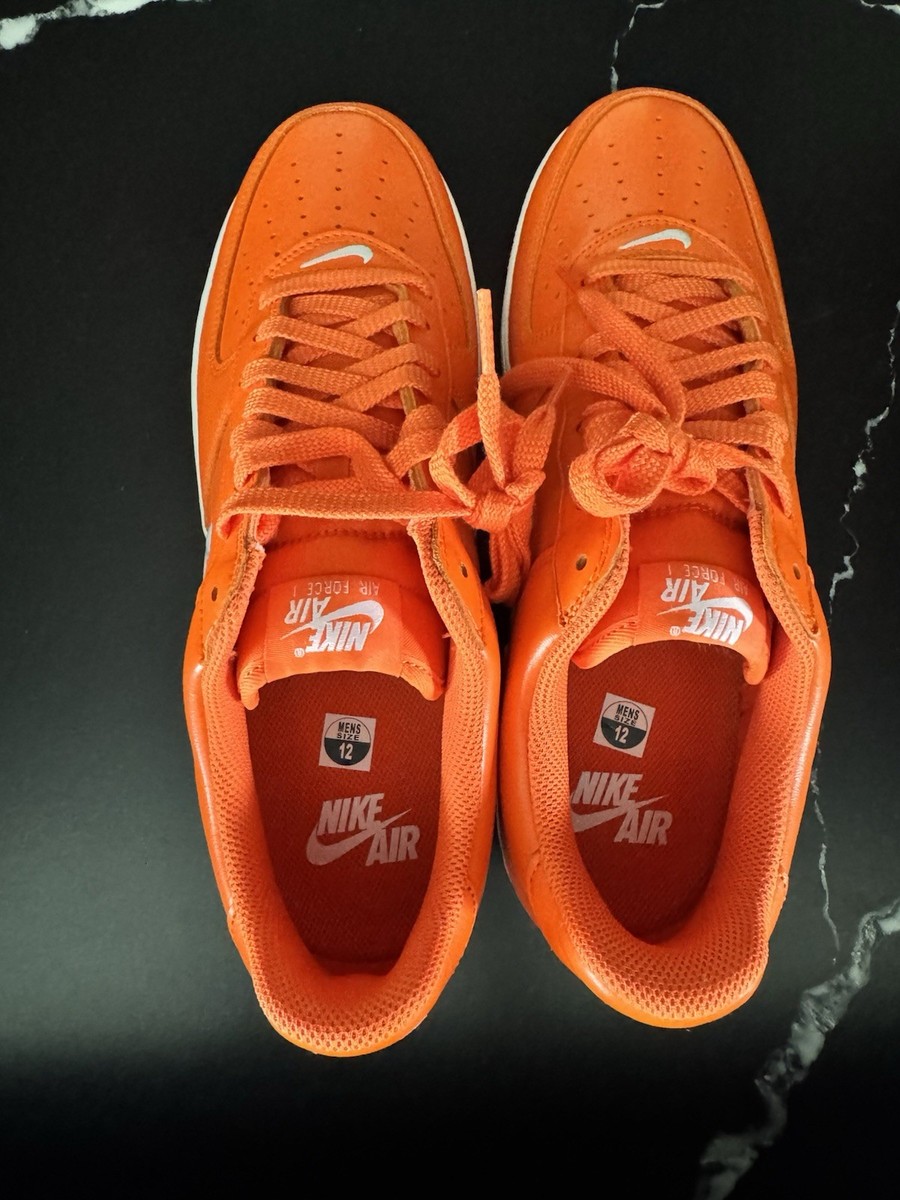 Nike Air Force 1 Jewel Safety Orange Low Top Men's FJ1044-800
