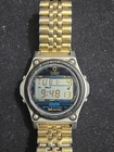 TIMEX Vintage Marathon 100 Digital Quartz Mens Watch RARE Stainless