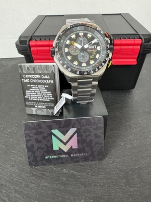 RGMT Uhr Dual Time CHRONOGRAPH RG-8061-22 TRAFFIC  BLACK + Ersatzband + Werkzeug