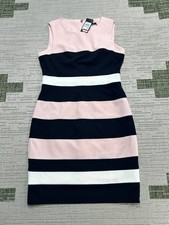 Tommy Bahama Dress Womens 8 Pink Blue Bodycon New
