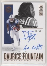 2018 Panini Encased Scripted Signatures 10/50 Daurice Fountain #SS-DF Auto 1m1a