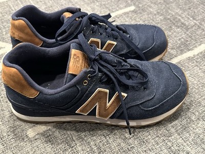 New Balance 574 ML574TXB Denim Classics Brown Men's 9.5 Comfort Sneakers
