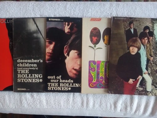 The Rolling Stones 5 LP Lot Decembers,Out Of Our Heads, Tattoo,Flowers Vinyl