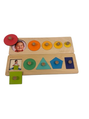 Lovevery Circle of Friends Puzzles Set Of 2 , Wood, Babbler Kit 13-15 months