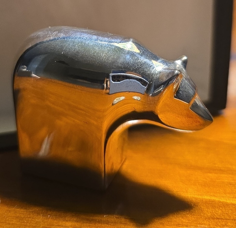 Dansk Silverplate Brown Bear Original Box Japan by Gunnar Cyren