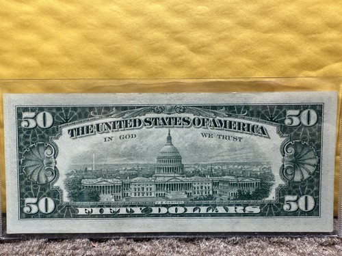 1963A $50 DOLLAR FEDERAL RESERVE NOTE -NEAR MINT-CLEVELAND - Picture 2 of 2