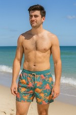 Chubbies Yacht Club Octopus Swim Trunks Mens Large Beachwear Vacation Resort