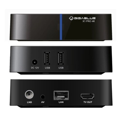 GigaBlue UHD X1 PRO 4K Android TV Box mit Satelliten-Tuner   Smart Entertainment
