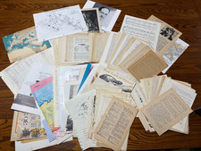 Vintage Lot Old Book 100 Page Ephemera Pack ,Junk Journal, Paper Craft,1852-1991